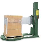 Shrink wrapping pallet